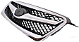 Upper Grille Assembly, Chrome Shell with Black Insert