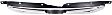2010-2012 Subaru Legacy - Upper Grille Assembly, Chrome Shell with Black Insert, CAPA CERTIFIED