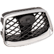 Center Grille, Chrome Shell with Paintable Insert, 4 Cyl., 2.5L Engine