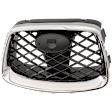 Center Grille, Chrome Shell with Paintable Insert, 4 Cyl., 2.5L Engine