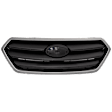 Upper Grille Assembly, Textured Gray Shell and Insert, CAPA CERTIFIED