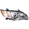 Passenger Side Headlight, with Bulb, Halogen, Clear Lens, CAPA Certified