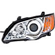 Driver Side Headlight, with Bulb, Halogen, Clear Lens, CAPA Certified
