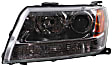Driver Side Halogen Headlight, Without bulb(s), OE Replacement