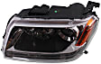 Driver Side Halogen Headlight, Without bulb(s), OE Replacement