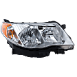Passenger Side Headlight, with Bulb, Halogen, Clear Lens, 4 Cyl., 2.5L Engine