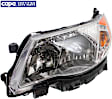 Driver Side Headlight, with Bulb, Halogen, Clear Lens, 4 Cyl., 2.5L Engine, CAPA Certified