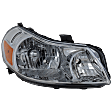 Passenger Side Headlight, without Bulb, Halogen, Clear Lens