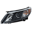 2008-2010 Saab 9-3 - Driver Side Headlight, with Bulb, Halogen, Clear Lens, CAPA Certified