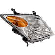 Passenger Side Headlight, without Bulb, Halogen, Clear Lens, Base Model