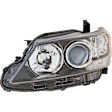 Driver Side Headlight, without Bulb, Halogen, Clear Lens, Base Model, CAPA Certified