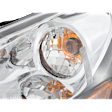 Driver Side Headlight, with Bulb, Halogen, Clear Lens, Black Interior, CAPA Certified