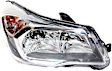 Passenger Side Headlight, with Bulb, Halogen, 2.0L Engine Models, Clear Lens, Gray Interior, CAPA Certified