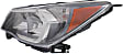 Driver Side Headlight, with Bulb, Halogen, 2.0L Engine Models, Clear Lens, Gray Interior