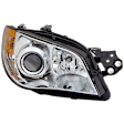 Passenger Side Headlight, with Bulb, Halogen, Clear Lens, 4 Cyl., 2.5L Engine, CAPA Certified