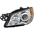 Driver Side Headlight, with Bulb, Halogen, Clear Lens, 4 Cyl., 2.5L Engine, CAPA Certified
