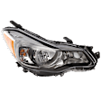Passenger Side Headlight, with Bulb, Halogen, with Wiring Harness, CAPA CERTIFIED