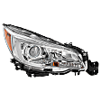 Passenger Side Headlight, with Bulb, Halogen, Clear Lens, Chrome Interior, 4 Cyl., 2.5L Engine, CAPA Certified