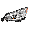 Driver Side Headlight, with Bulb, Halogen, Clear Lens, Chrome Interior, CAPA CERTIFIED