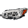Driver Side Headlight, with Bulb, Halogen, Clear Lens, CAPA Certified