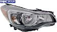 Passenger Side Headlight, with Bulb, Halogen, Sedan/Wagon, CAPA Certified