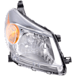 Passenger Side Halogen Headlight, Without bulb(s), OE Replacement, CAPA Certified