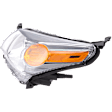 Driver Side Halogen Headlight, Without bulb(s), OE Replacement, CAPA Certified