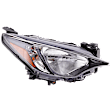 Passenger Side Headlight, with Bulb, Halogen, Base/L/LE/Premium Model, Sedan
