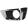 Front, Driver Side Fog Light Trim, Black and Chrome, 2.0L Engine
