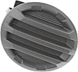 Front, Passenger Side Fog Light Cover, Black