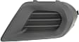 Front, Passenger Side Fog Light Cover, Textured Black