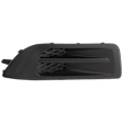 Front, Passenger Side Fog Light Cover, Textured Black