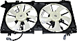 OE Replacement Radiator Fan, 2.5L, 4Cyl, Dual fan