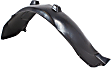  Front, Driver Side Fender Liner, Except LS/XE Models