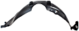  Front, Driver Side Fender Liner, Except LS/XE Models