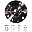 2004 Saab 9-3 - Front, Driver or Passenger Side Wheel Hub, 5 Lugs, With Bearing
