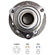 Front, Driver or Passenger Side Wheel Hub, with Bearing, Wagon, 4-Wheel ABS, FWD Sedan, FWD