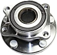 Front, Driver or Passenger Side Wheel Hub, with Bearing