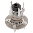 Rear, Driver or Passenger Side Wheel Hub, 5 Lugs, With Bearing, With Sensor
