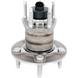 Rear, Driver or Passenger Side Wheel Hub, 5 Lugs, With Bearing, With Sensor