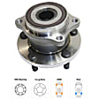 Rear, Driver or Passenger Side Wheel Hub, With Bearing, 5 x 4.5 in. Bolt Pattern, AWD