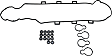 Valve Cover Gasket, 4 Cyl., 2.2L Engine, with Grommets & Spark Plug Tube Seals, Permadry Molded Rubber Gasket Included