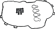 Valve Cover Gasket, 4 Cyl., 2.0L Engine, Rubber Material, with Grommets & Spark Plug Tube Seals