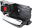 Front or Rear, Driver Side Interior Door Handle, Chrome Lever, with Door Lock Button, Sedan