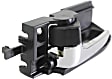 Front or Rear, Driver Side Interior Door Handle, Chrome Lever, with Door Lock Button, Sedan