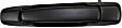 Front, Driver Side Textured Black Exterior Door Handle, Without Key Hole