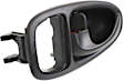 Front, Driver Side Interior Door Handle, Black, With Door Lock Button, Base Model, 4 Cyl., 1.9L Engine