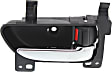 Front, Passenger Side Interior Door Handle, Black Bezel with Chrome Lever, With Door Lock Button, 4 Cyl., 2.0L Engine