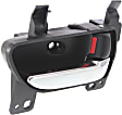 Front, Passenger Side Interior Door Handle, Black Bezel with Chrome Lever, With Door Lock Button, 4 Cyl., 2.0L Engine