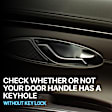 2017-2020 Toyota 86 - Front, Driver Side Interior Door Handle, Black Bezel with Chrome Lever, With Door Lock Button, 4 Cyl., 2.0L Engine
